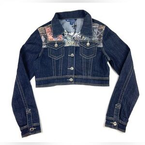 Rare Women’s Rocawear Blue Jean Cropped Jacket Size Medium NWT